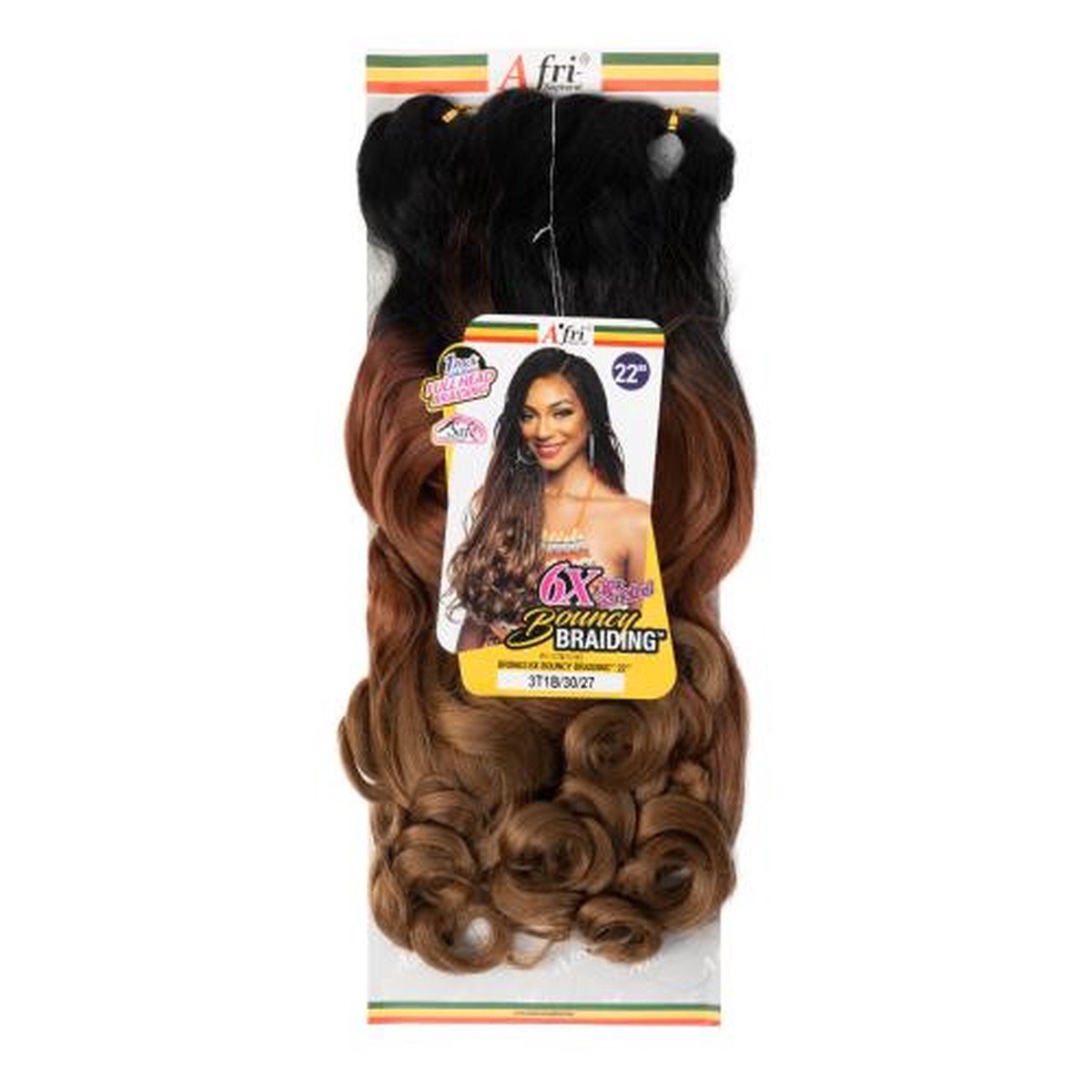 Afri-Naptural 6x Bouncy Braiding Hair #1B