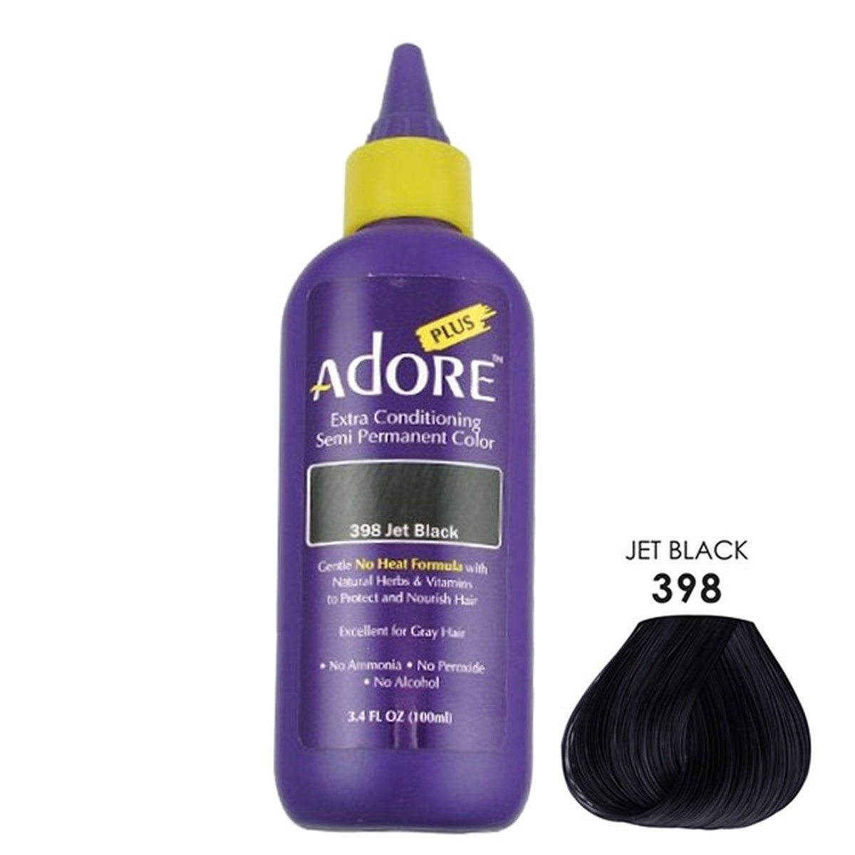 Adore Plus 398 Jet Black 3.4 oz