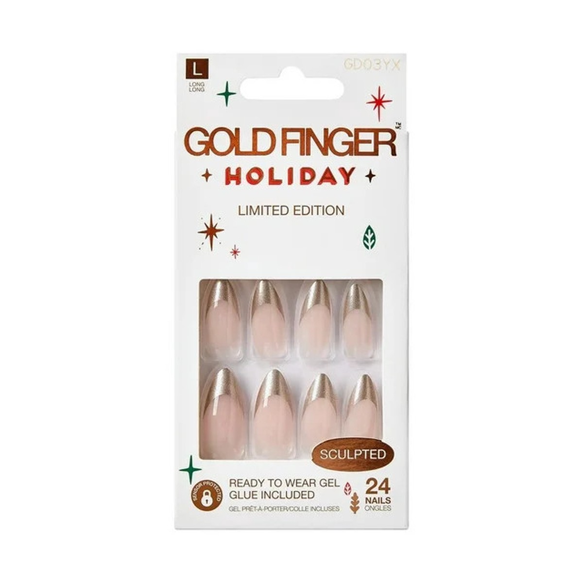 Gold Finger Gel L Nails # GD03YX