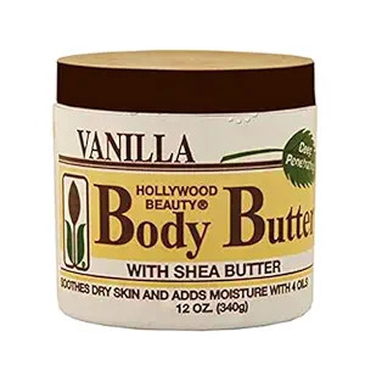 Hollywood Beauty Body Butter w/Shea Butter 12oz
