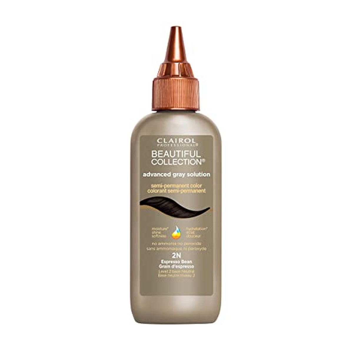 Clairol Beautiful Collection Gray 2N Espresso Bean