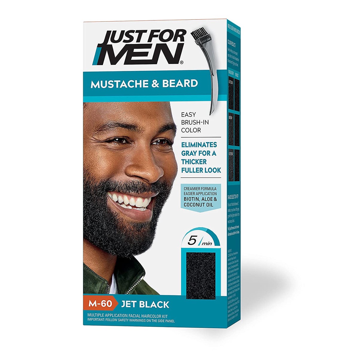 Just For Men Mustache & Beard Color #Jet Black