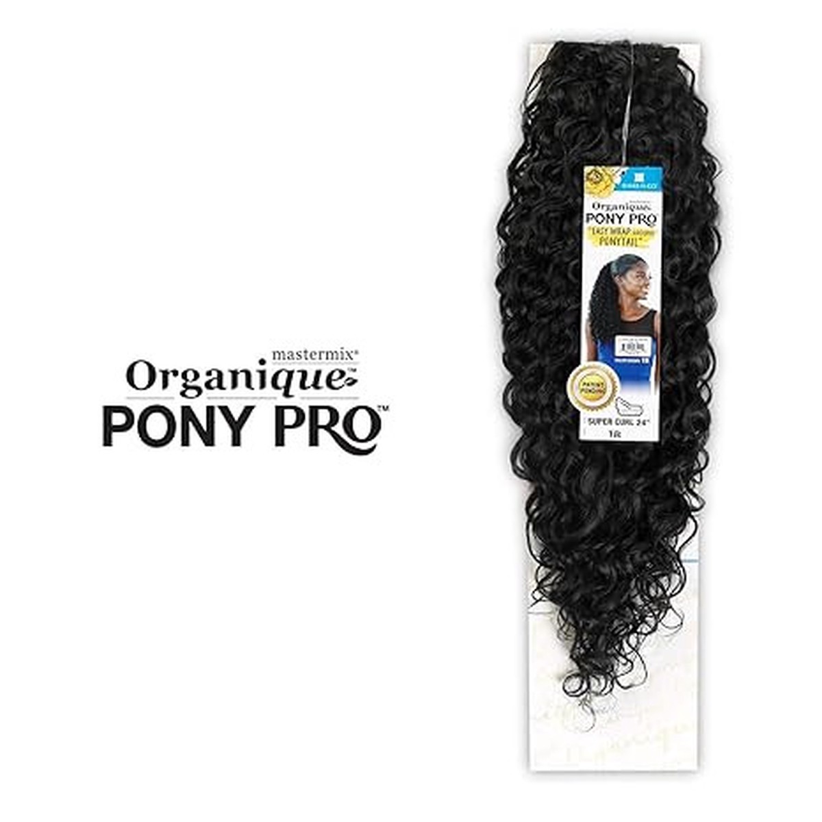 Organique Easy Wrap Super Curl 24" Ponytail #1B