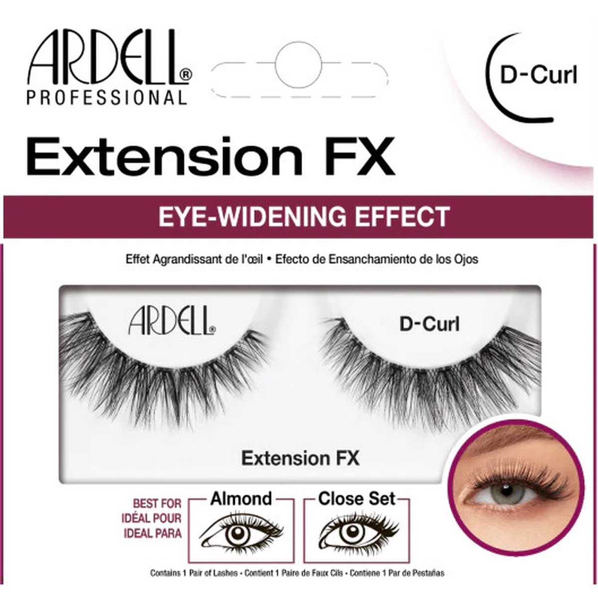 Ardell Extension Eye Widening Effect #D-Curl