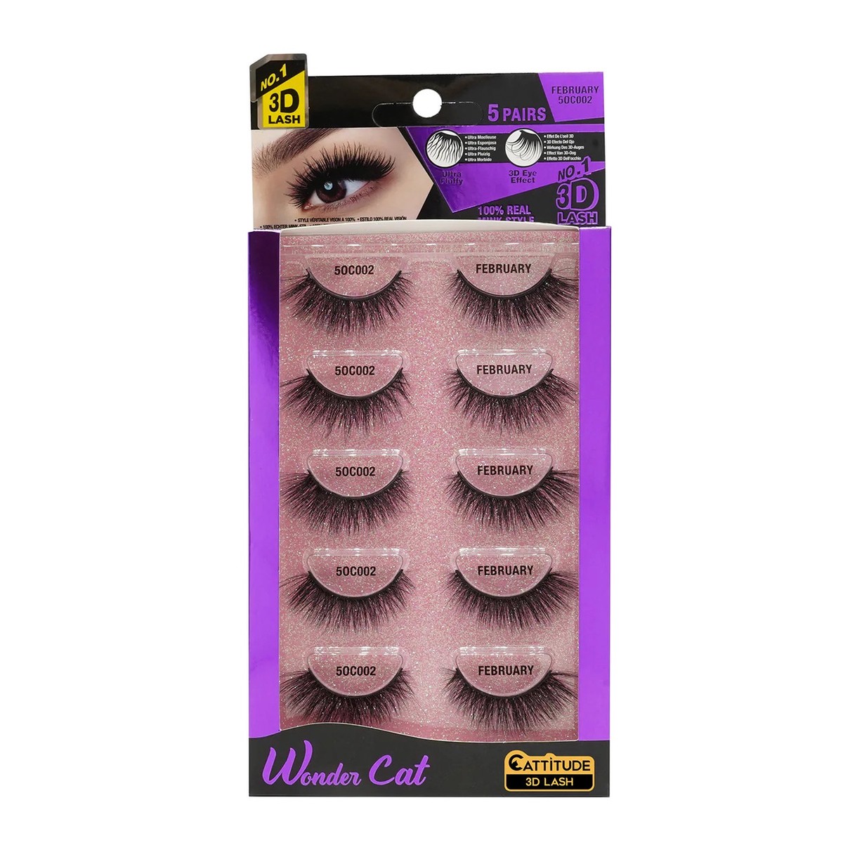 Ebin Cattitude Faux Mink Lashes #February50C002