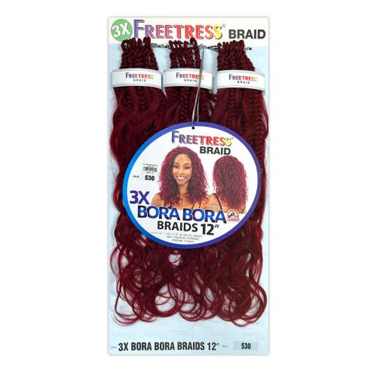 Freetress 3x Bora Bora Braids 12" #HTBROWN