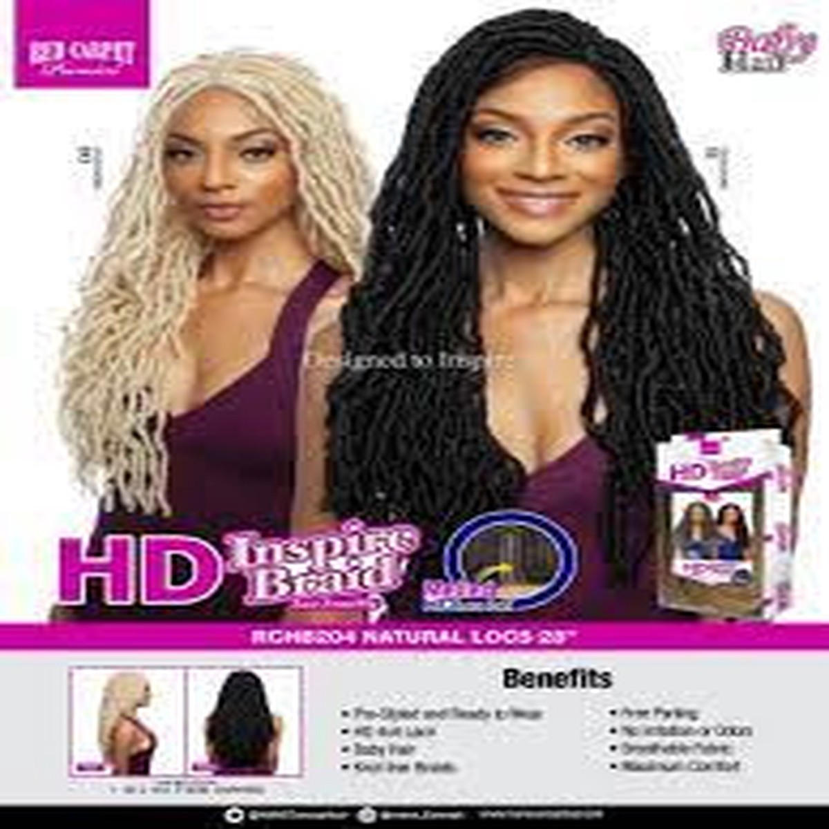 Red Carpet HD Inspire Braid RCHB204 Natural Locs 28"" #1