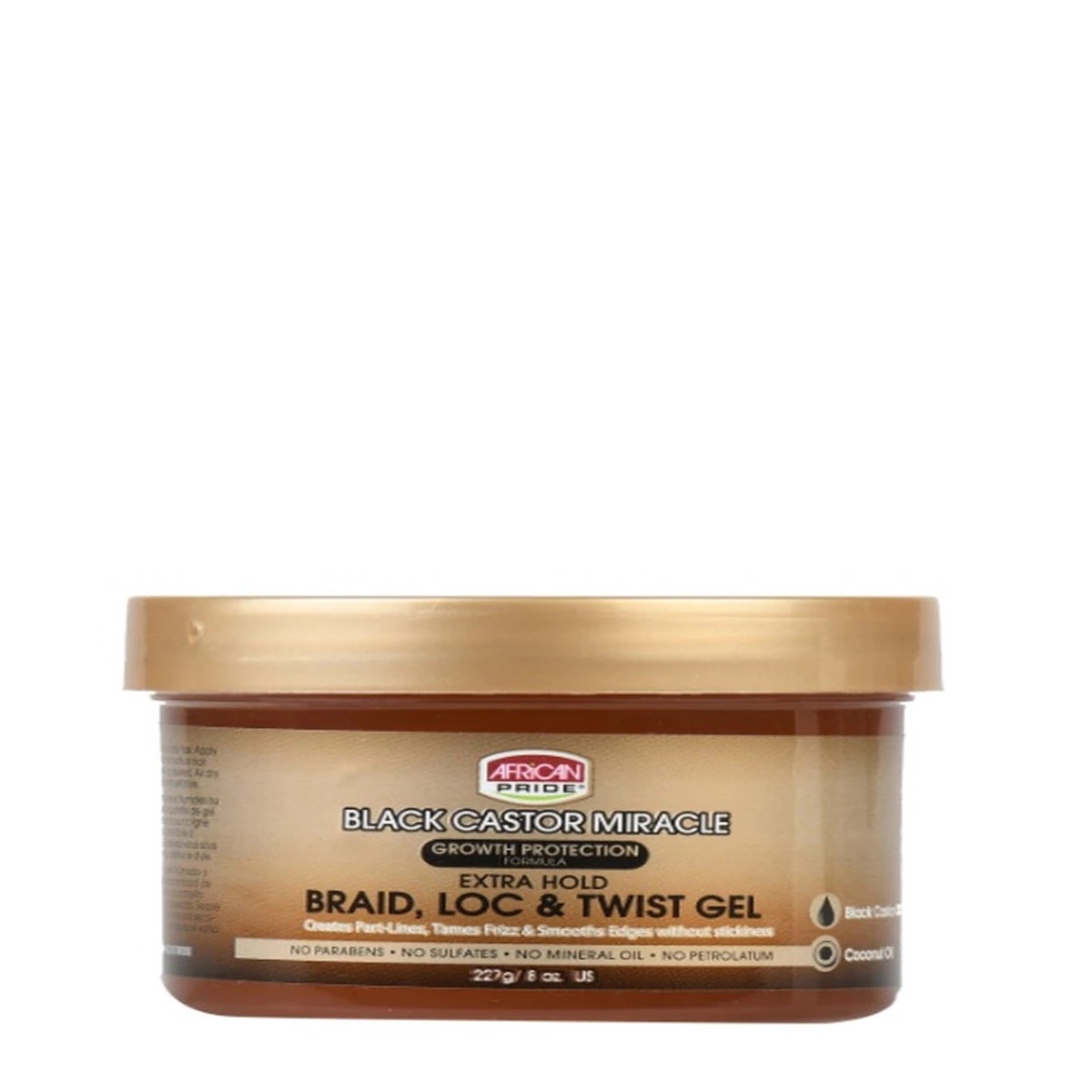 African Pride Black Castor Loc Gel