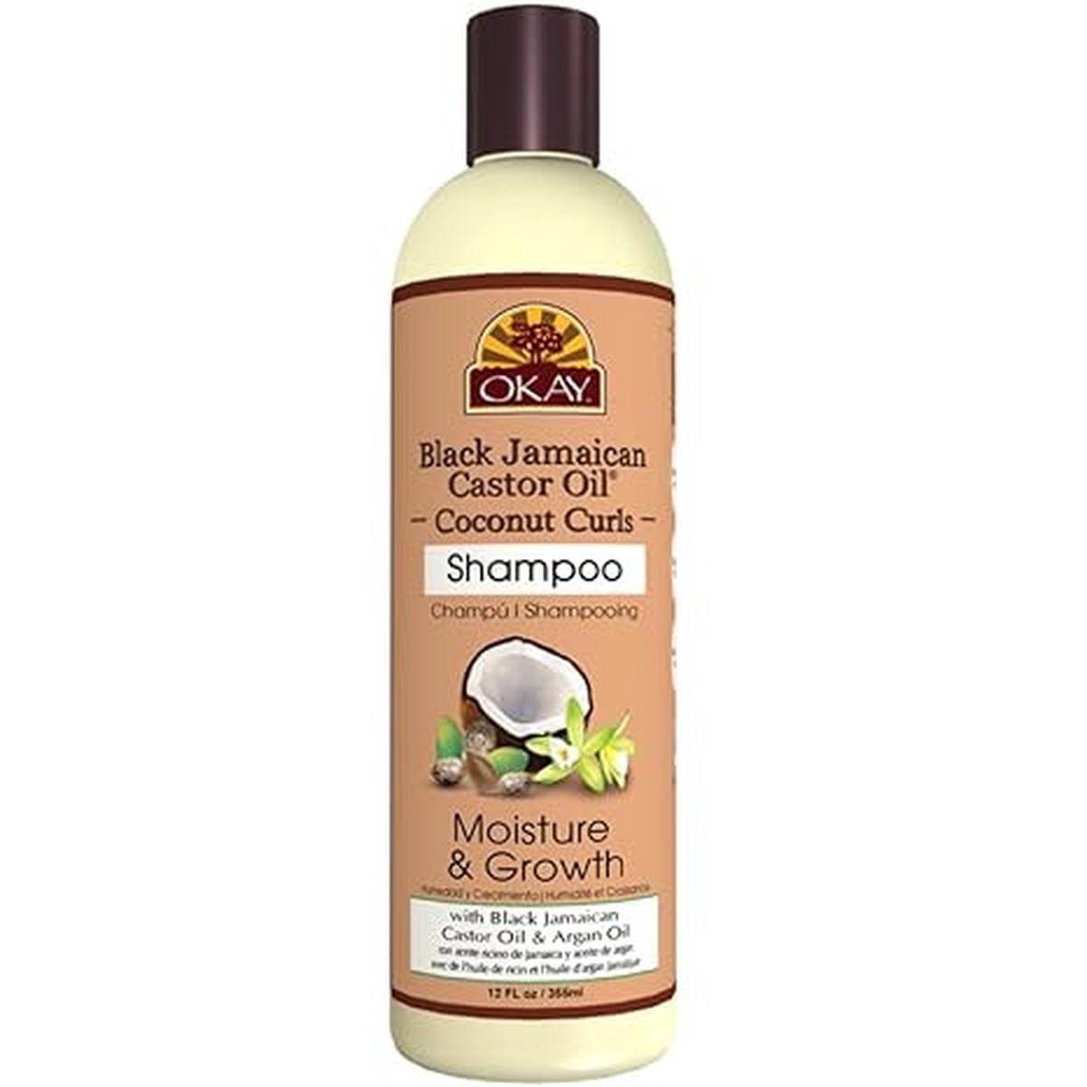 Okay Black Jamaican Coconut Curl Shampooo 12oz