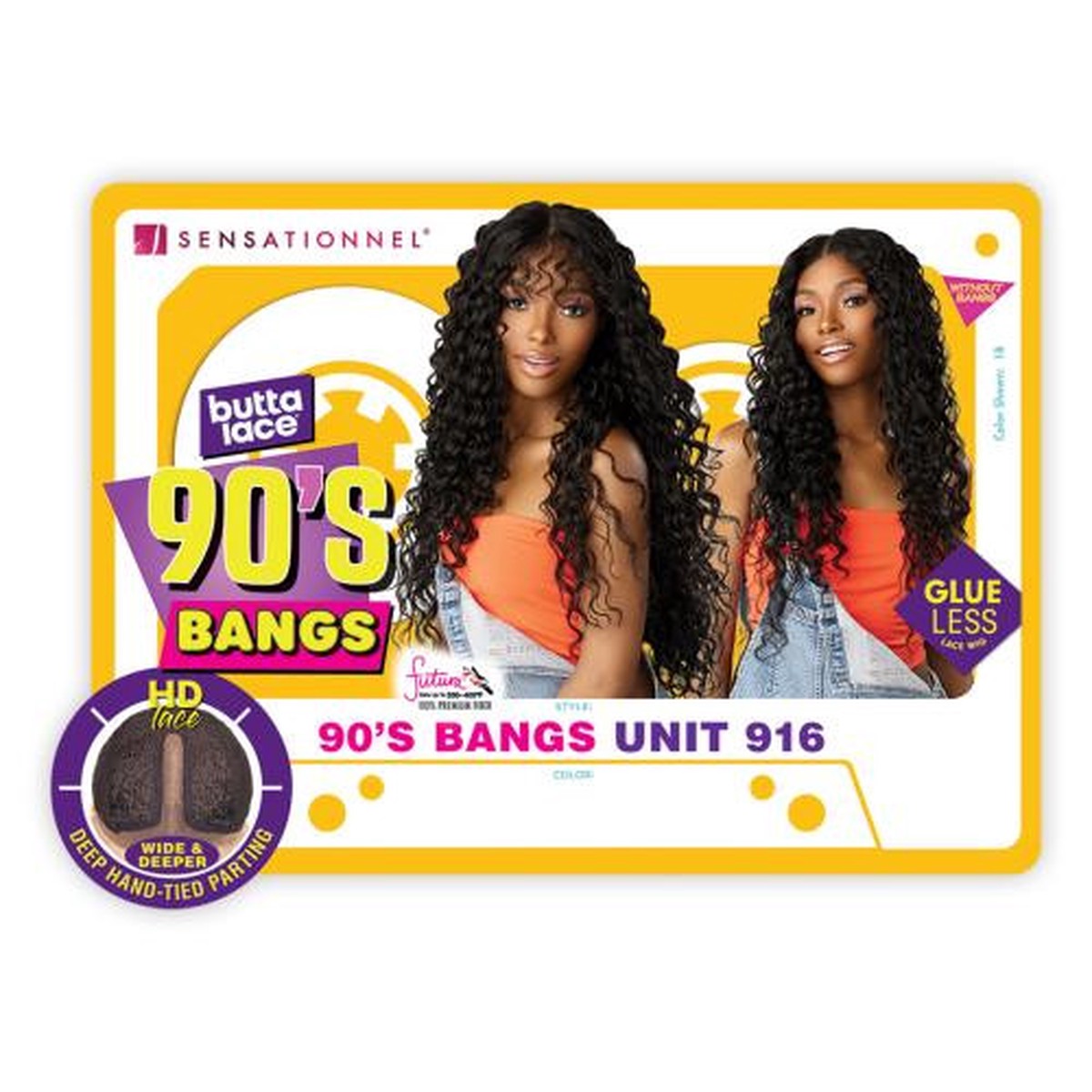 Sensationnel Buttalace 90's Bangs Unit 916 #Balayage Copper