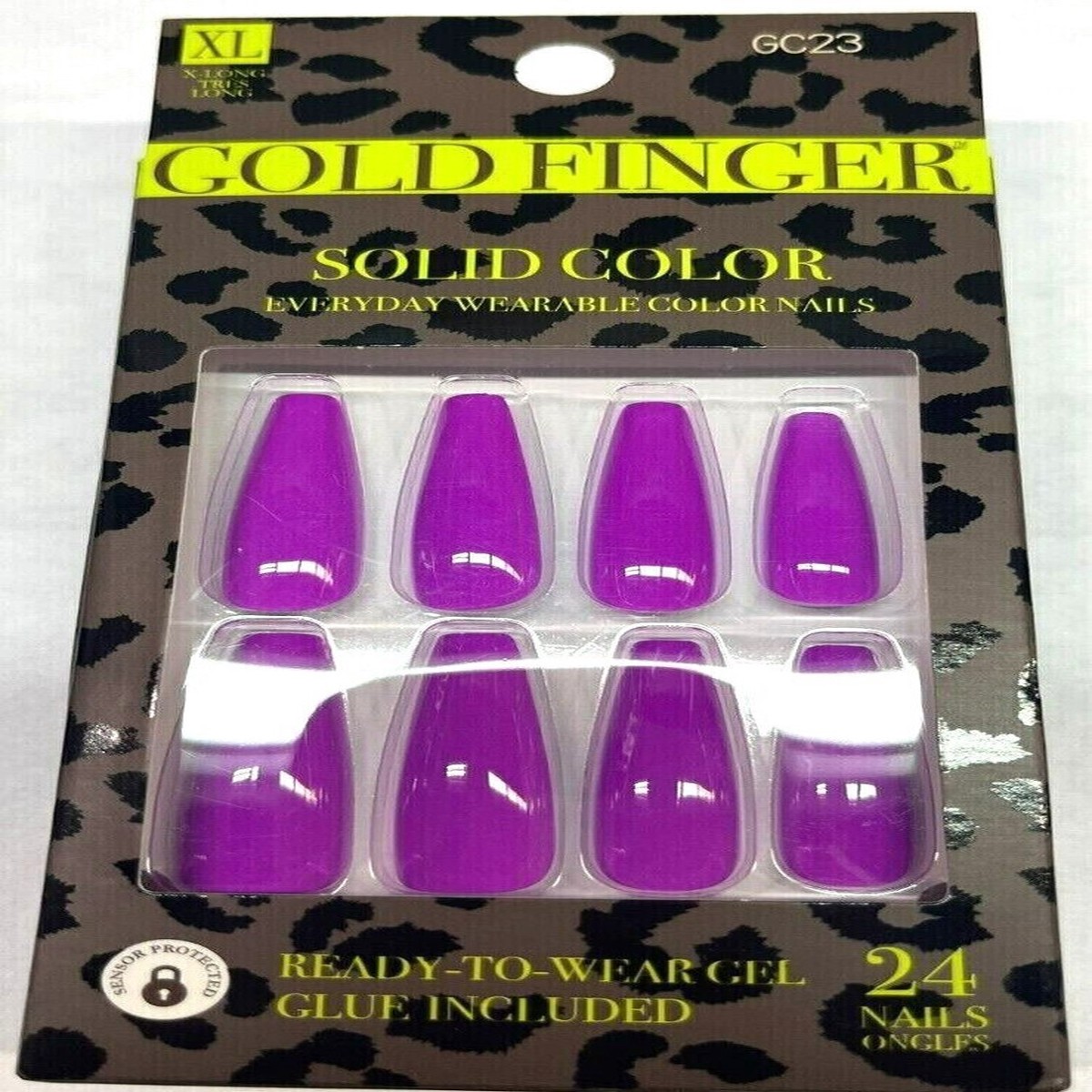 Gold Finger Gel XL Nails # GC23