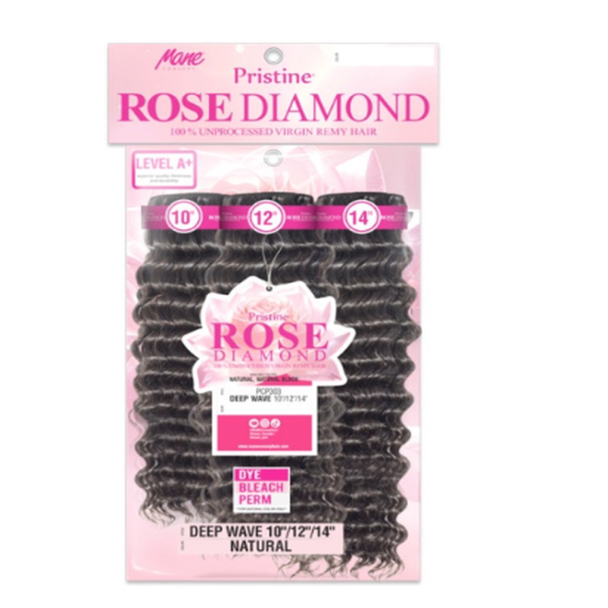 Mane Concept Rose Diamond - Deep Wave #Natural Black (14,16,18)