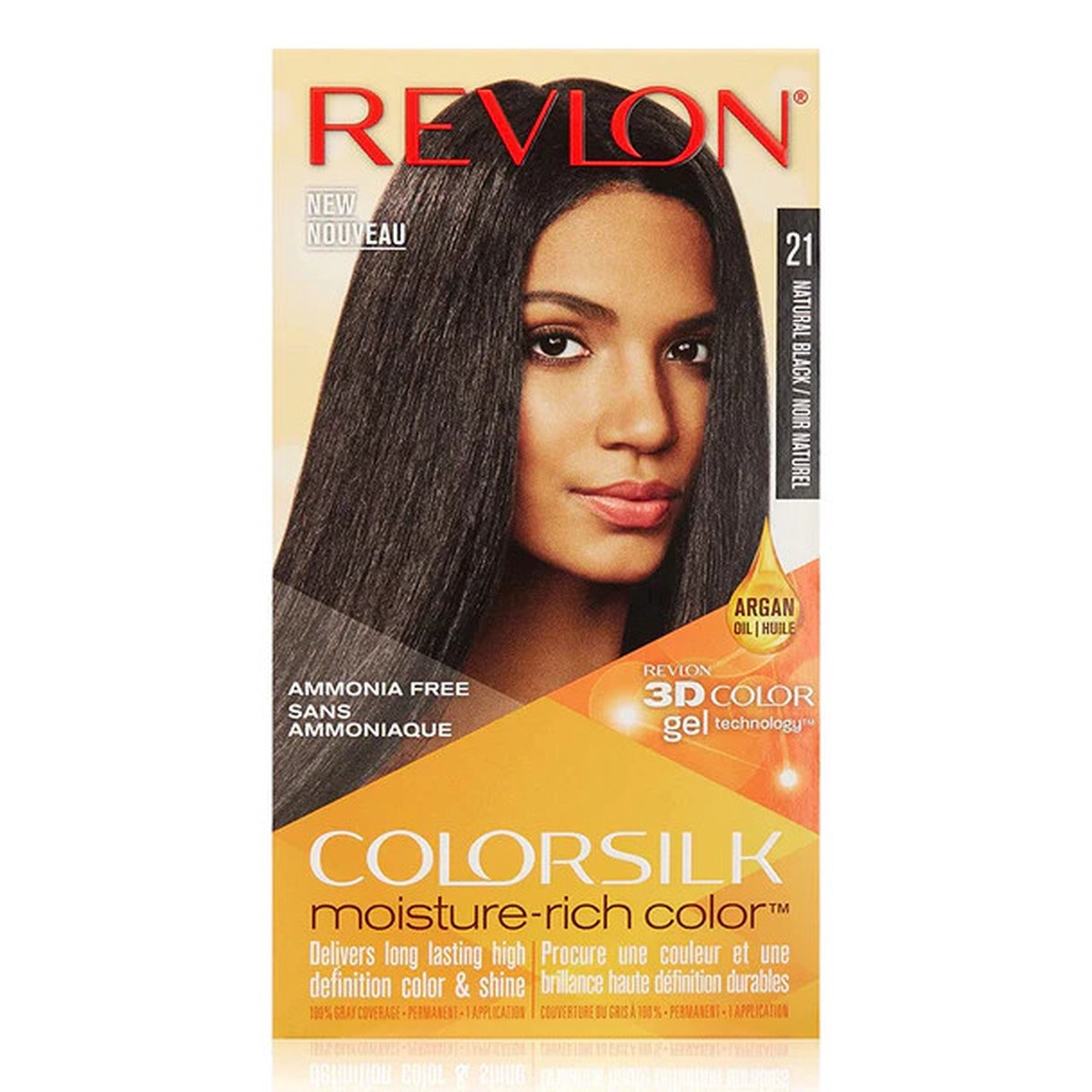 Revlon Colorsilk #21 "Natural Black"