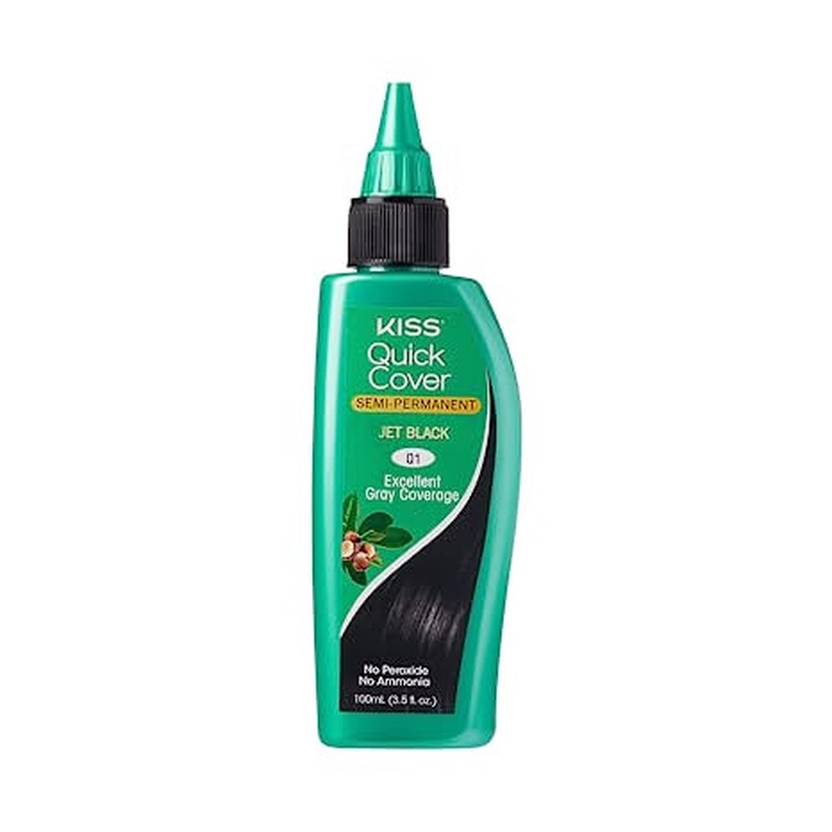 Kiss Quick Cover Semi Permanent -Q1 #Jet Black