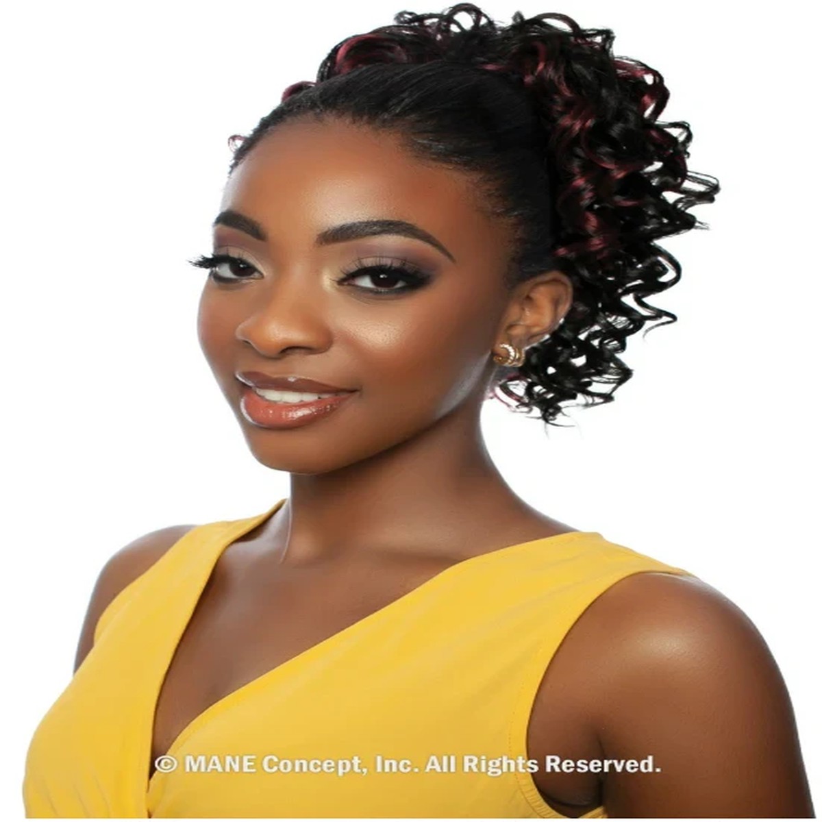 Mane Concept Brown Sugar Ponytail "BSWNT14 Soft Bouncy Curl WNT 10" #1