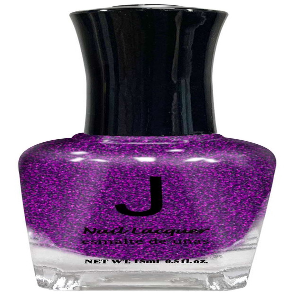 J Nail Polish #JNP055 Glitter Purple