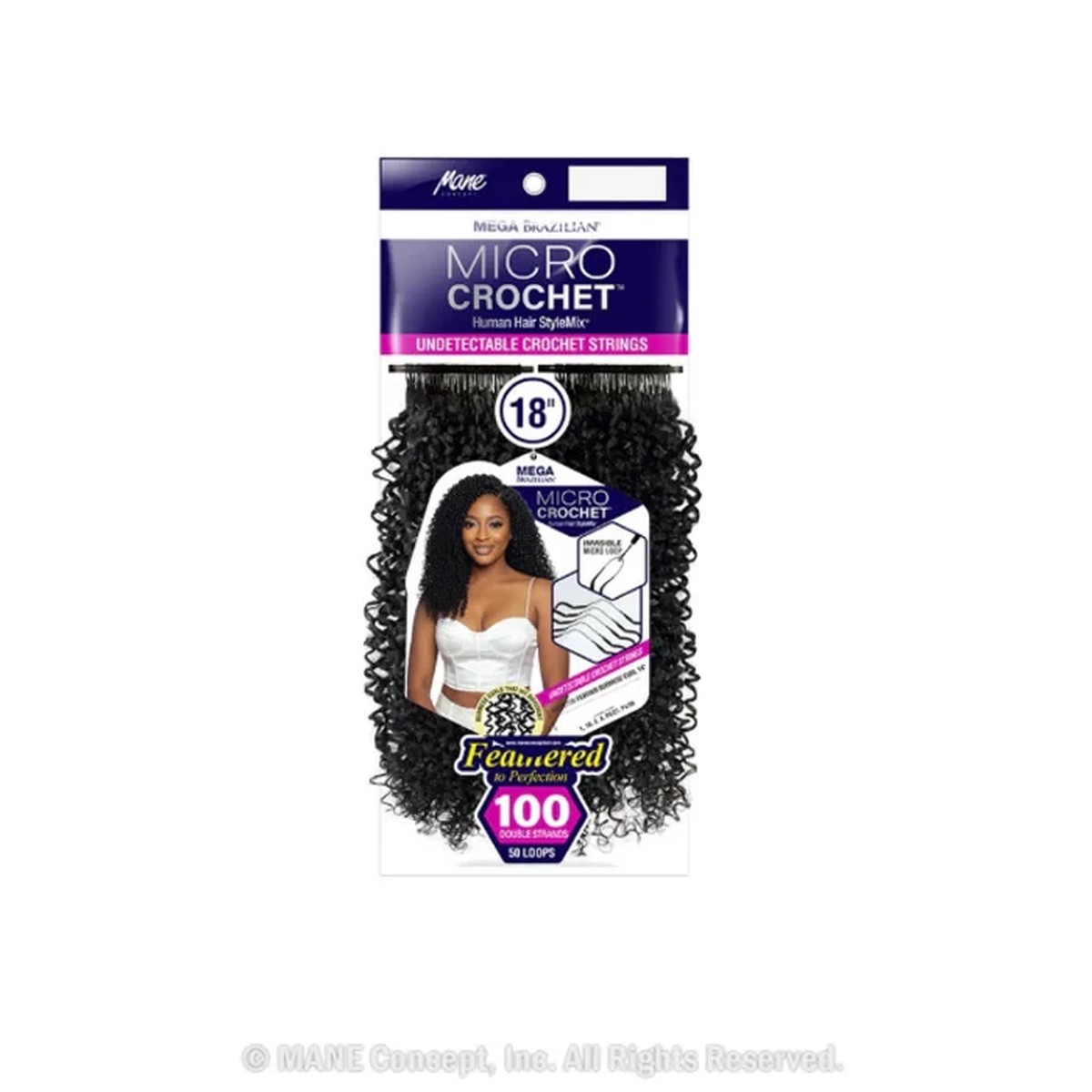Mane Concept Micro Crochet StyleMix "Bermese Curl 14" #1B