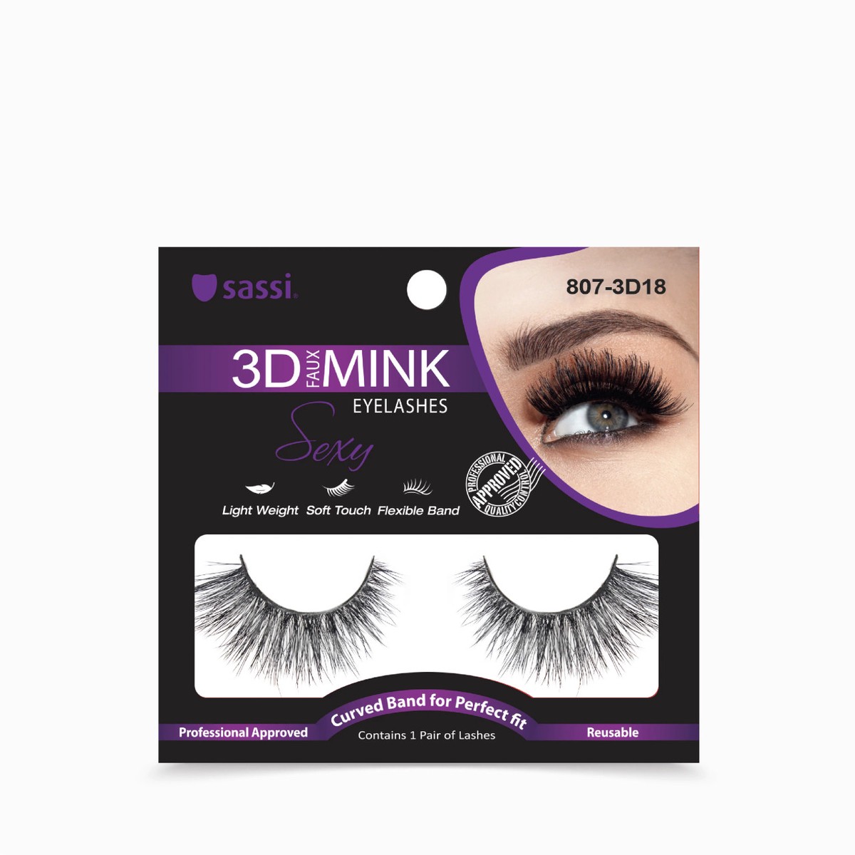 Sassi 3D Faux Mink Lashes 807-3D18
