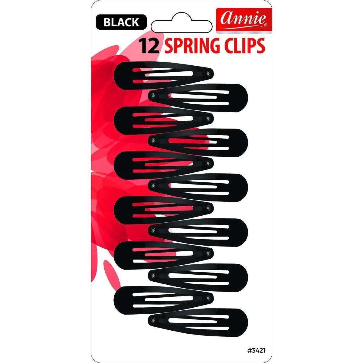Annie 12 Spring Clips #3421