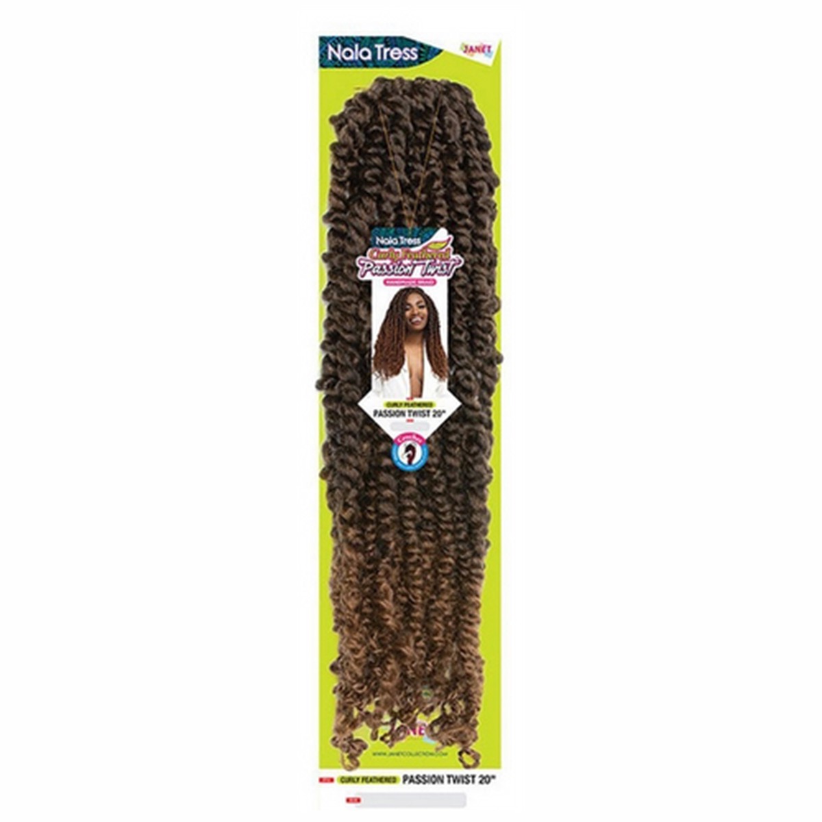 Janet 20" Curly Feathered Passion Twist 1