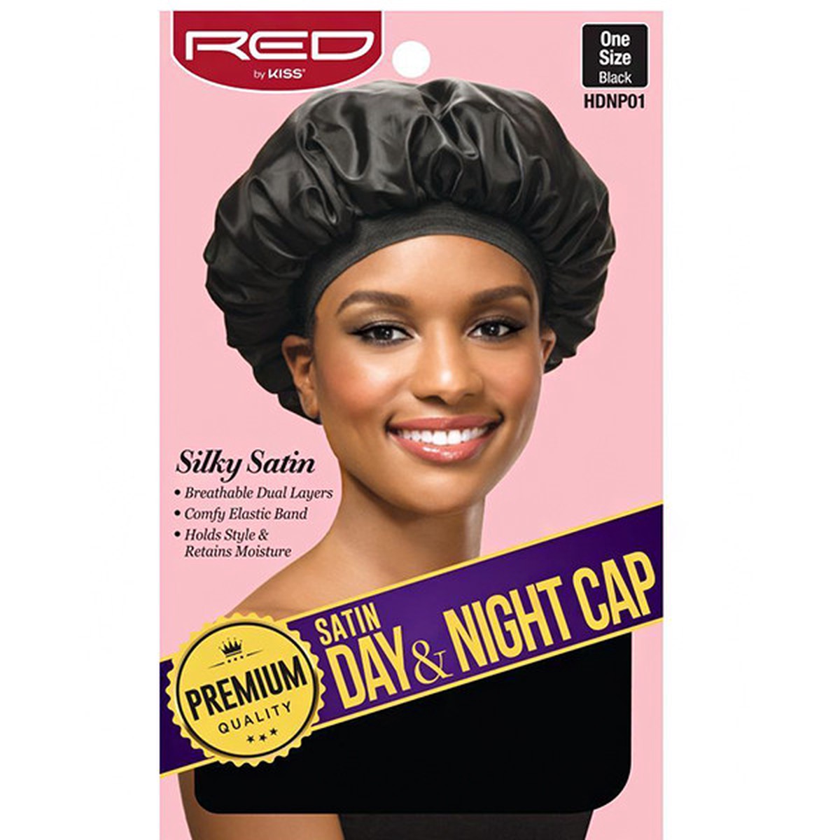 RED By Kiss Satin Day & Night Cap - One Size #HDNP01