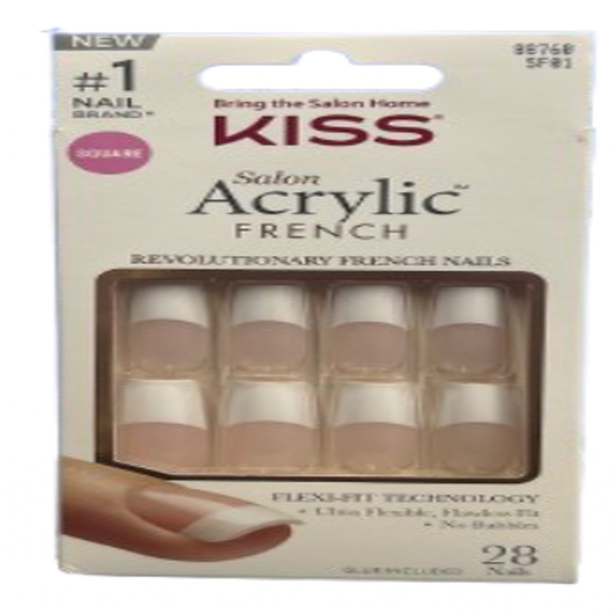 Kiss Acrylic French Long #SF01