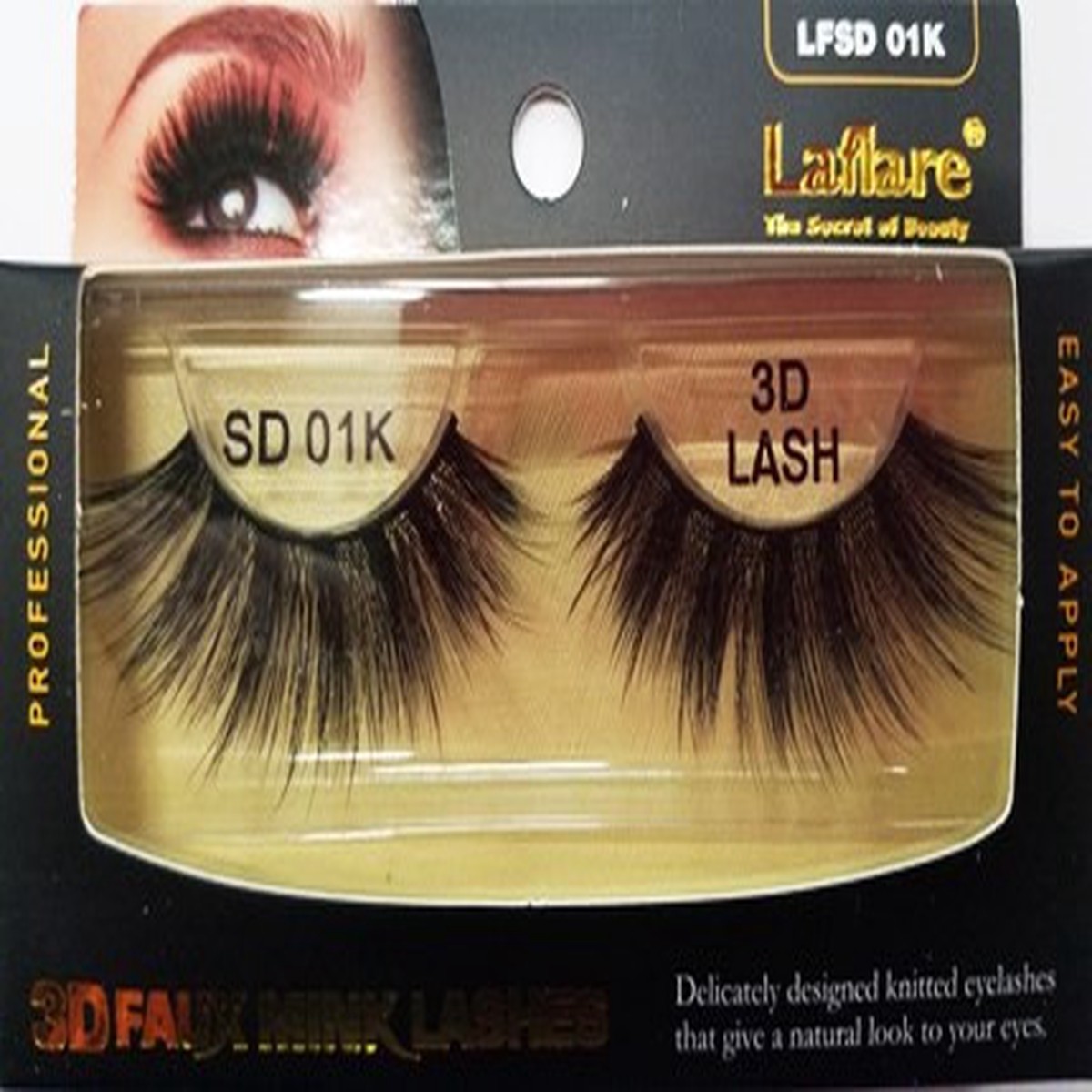 Laflare 3D Faux Mink Lashes LFSD 01K