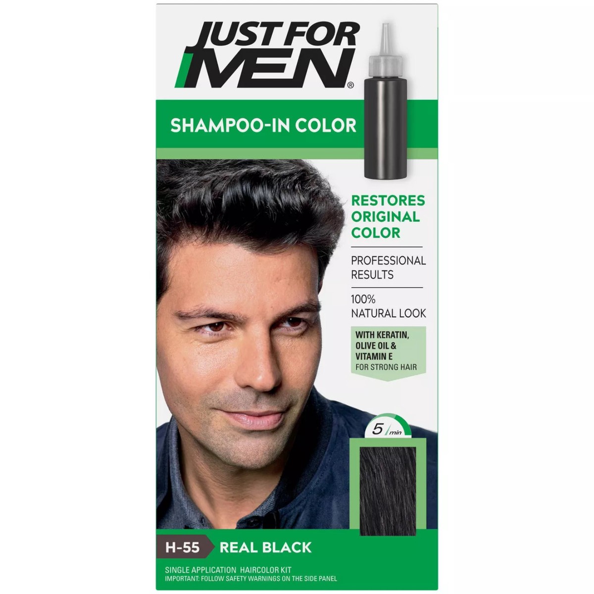 Just For Men Shampoo In Color #Real Black