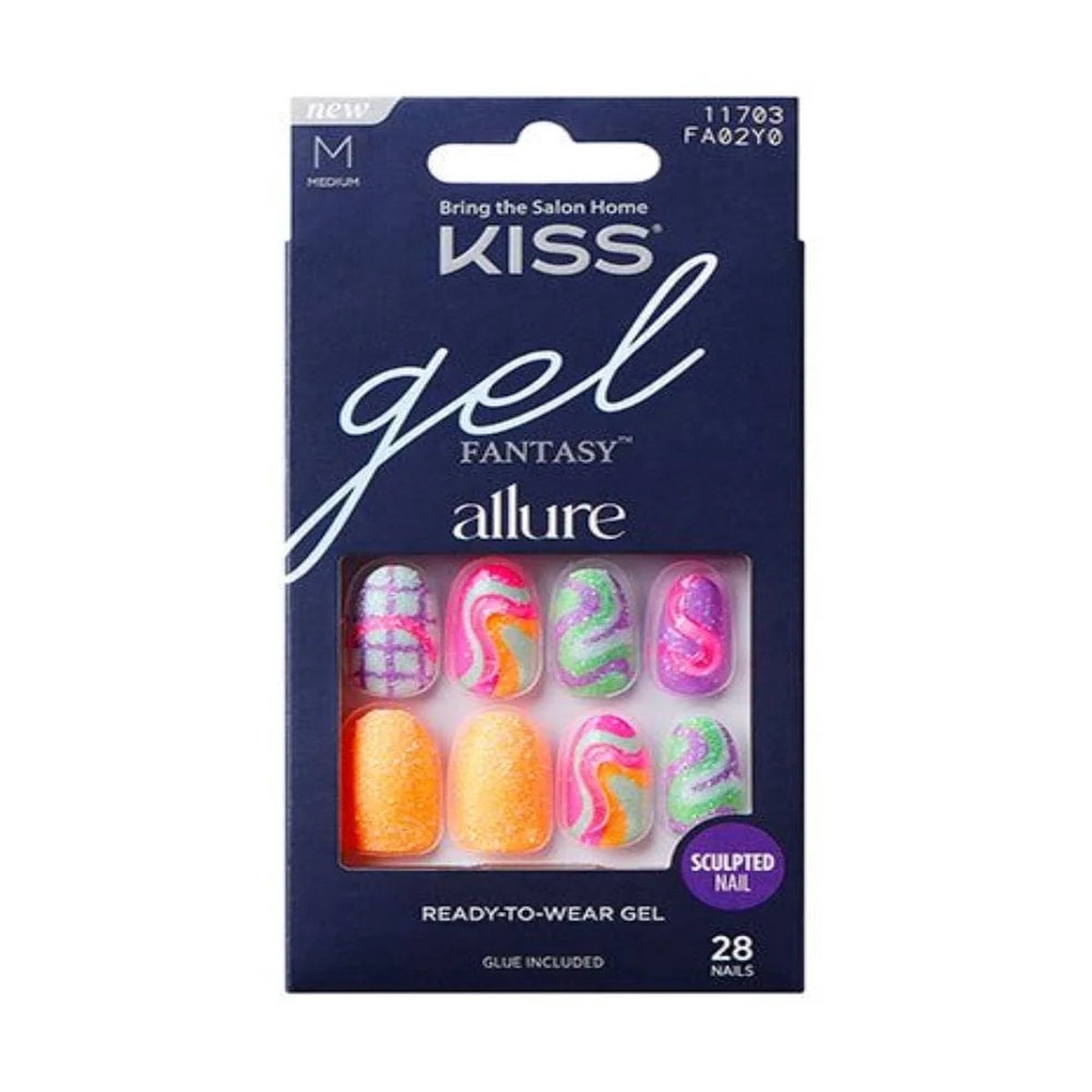 Kiss Gel Fantasy M Nails #FA02Y0