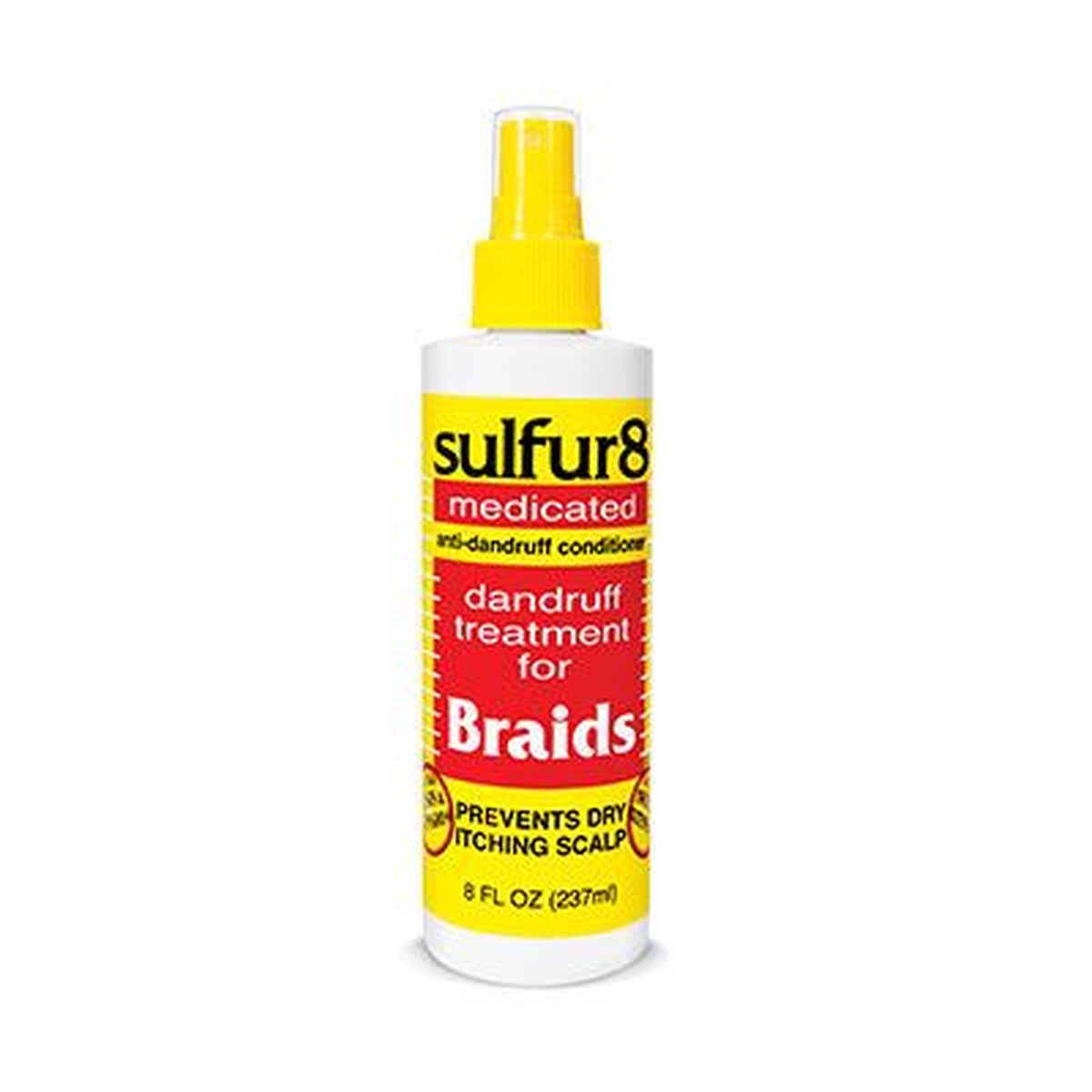 Sulfur 8 Dandruff Braids Spray 12 fl oz