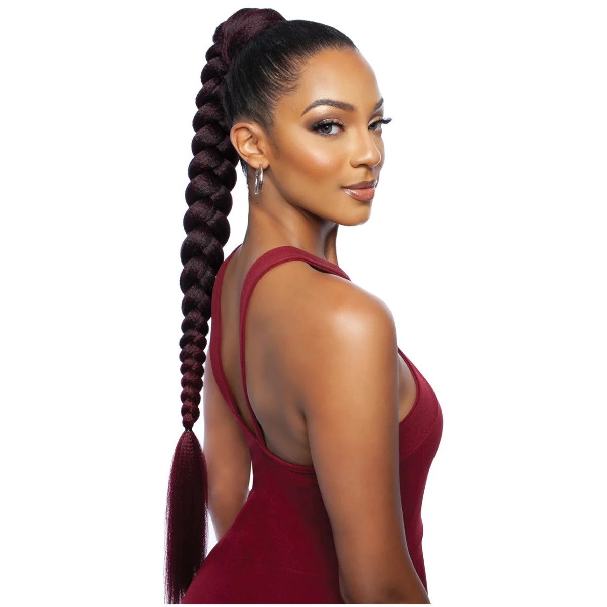 Brown Sugar Braided Pony 36" #OMREDORANGE