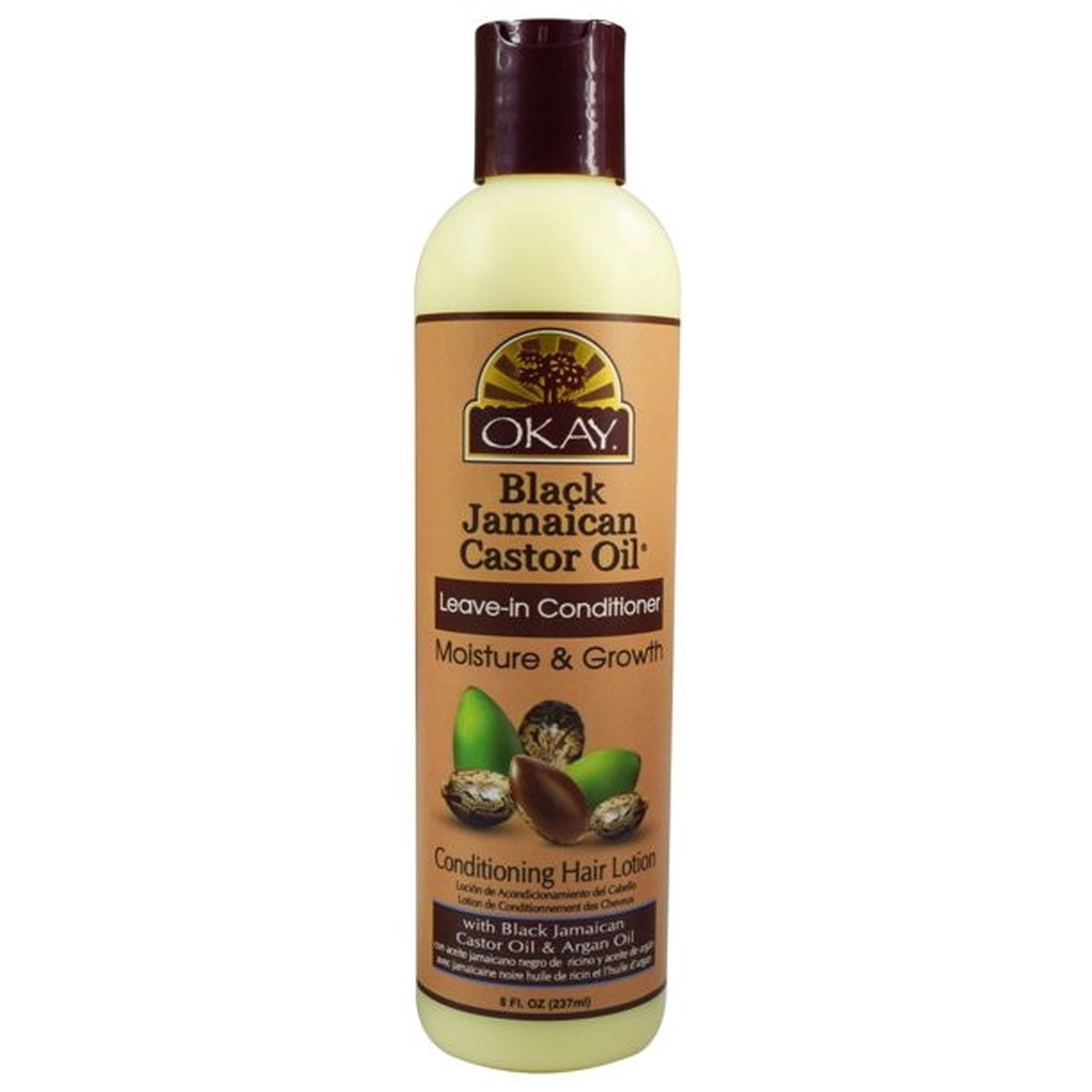 Okay Black Jamaican Castor Oil Leave-In Conditioner 8 fl. oz.