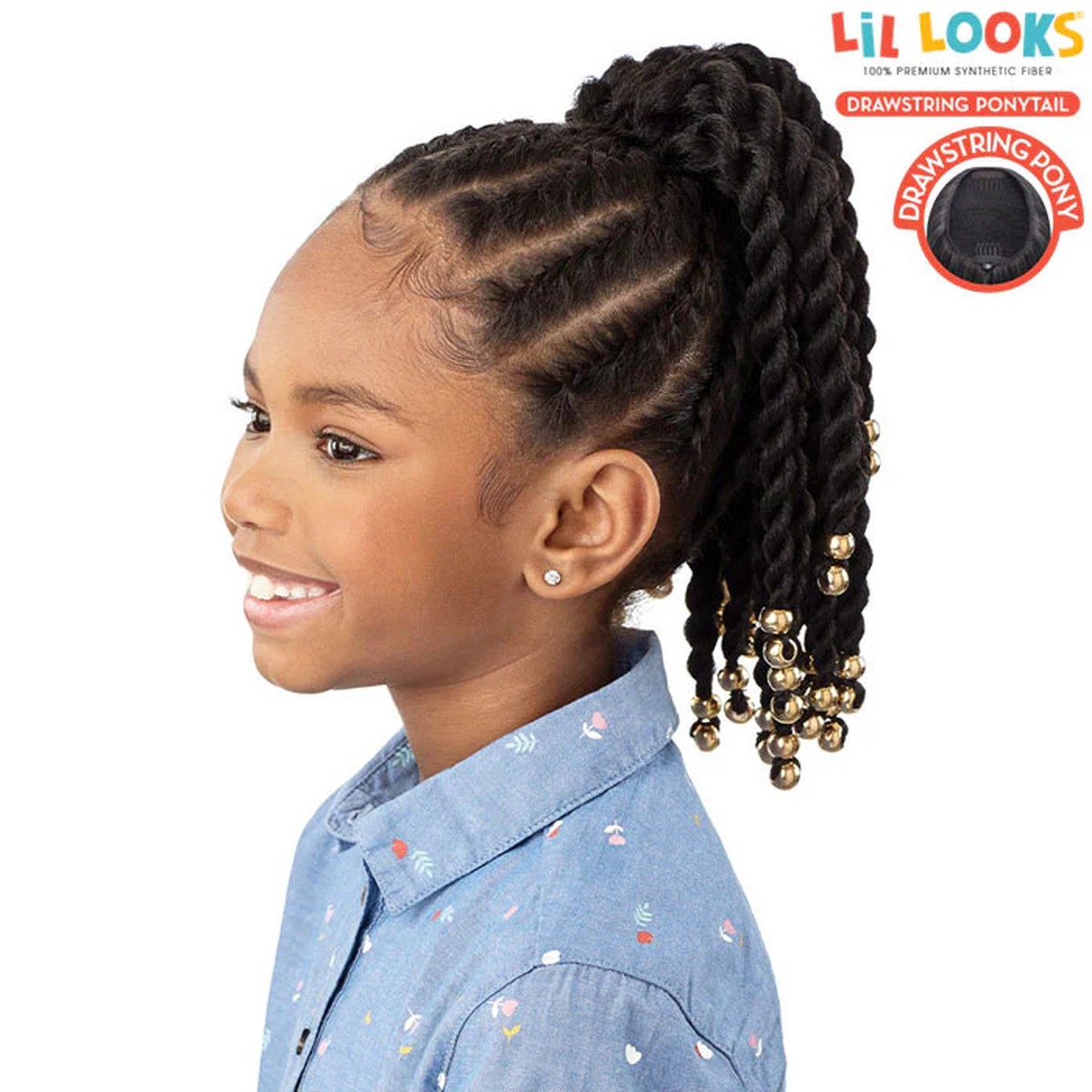 Outre LiL Looks Beaded Twists Ponytail 12" #4