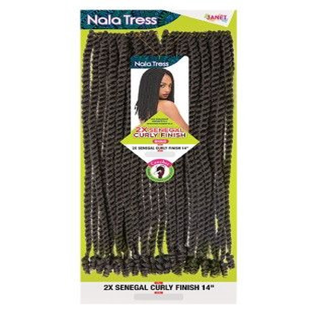 Janet Senegal Curly Finish 14" #51