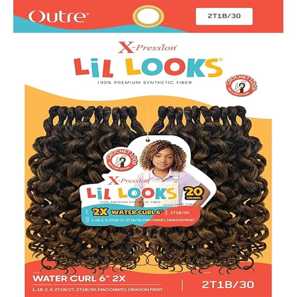 Outre LiL Looks 2X Water Curl 6" #1B