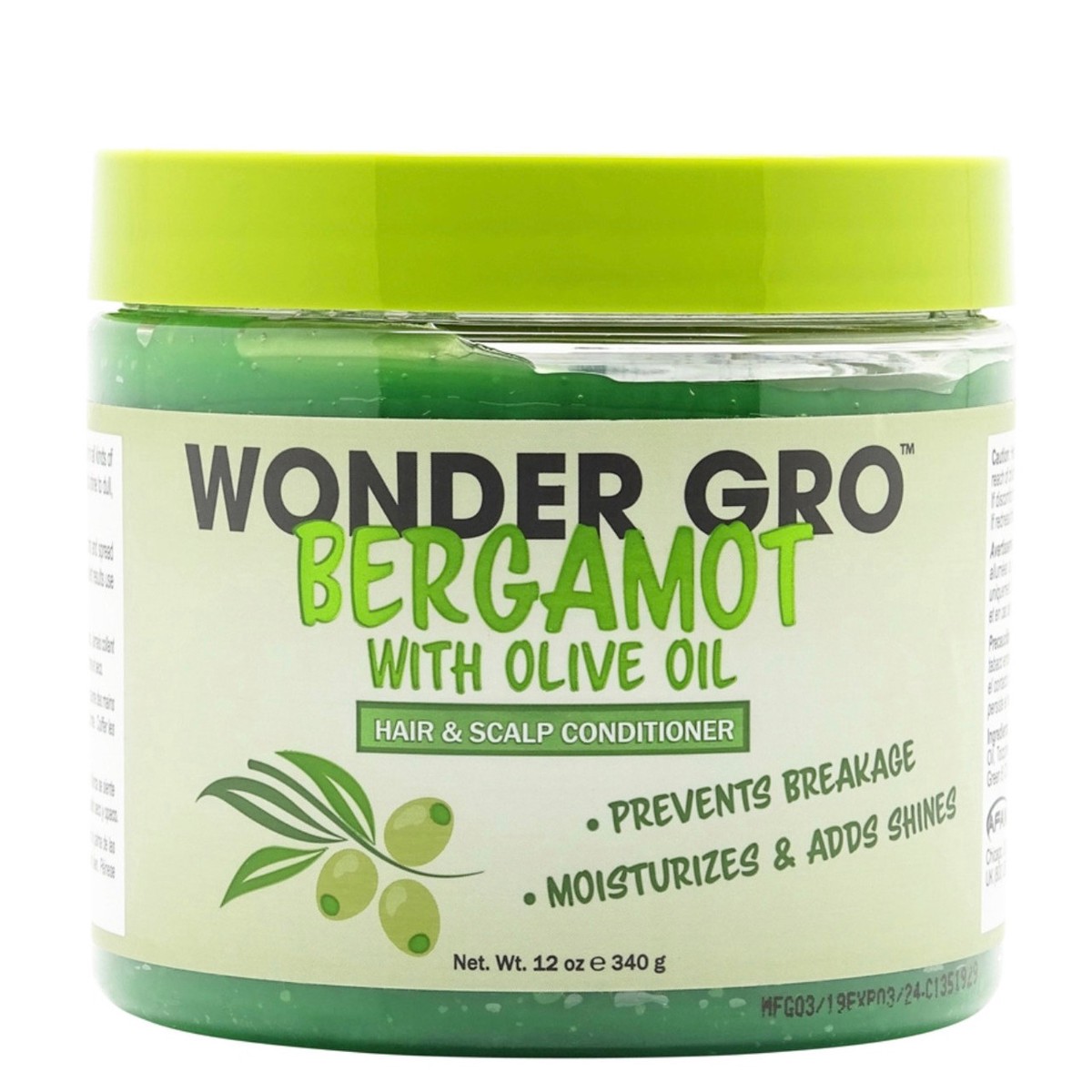 Wonder Gro Bergamot with Olive Oil 12oz