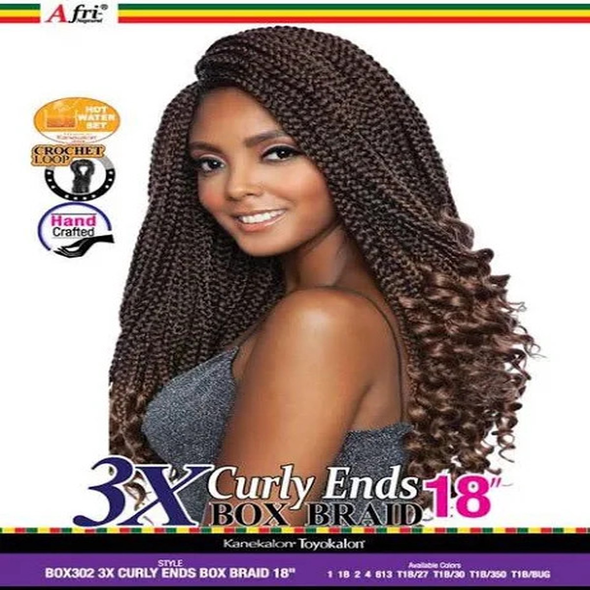 Afri 3x Curly Ends Box Braid 1