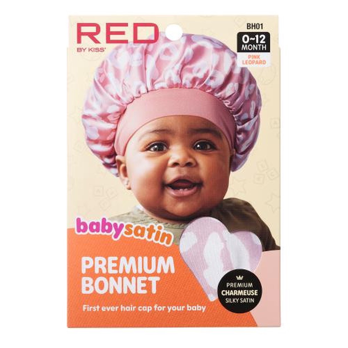 RED By Kiss Baby Satin Premium Bonnet #BH01