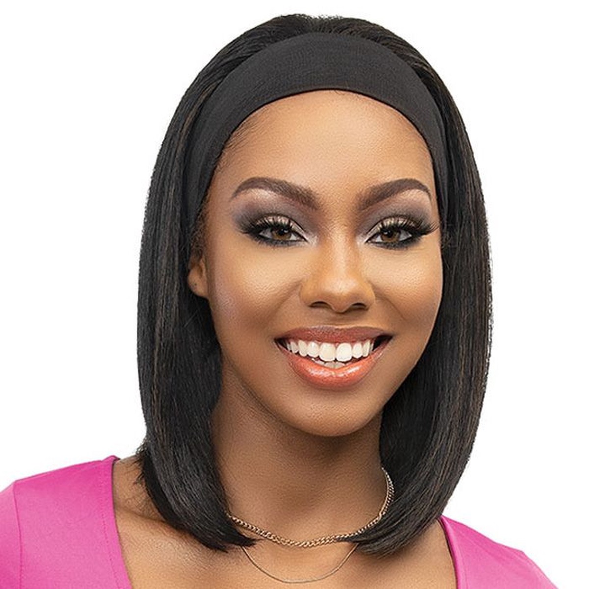 Janet Crescent Band Wig "Brio" #1