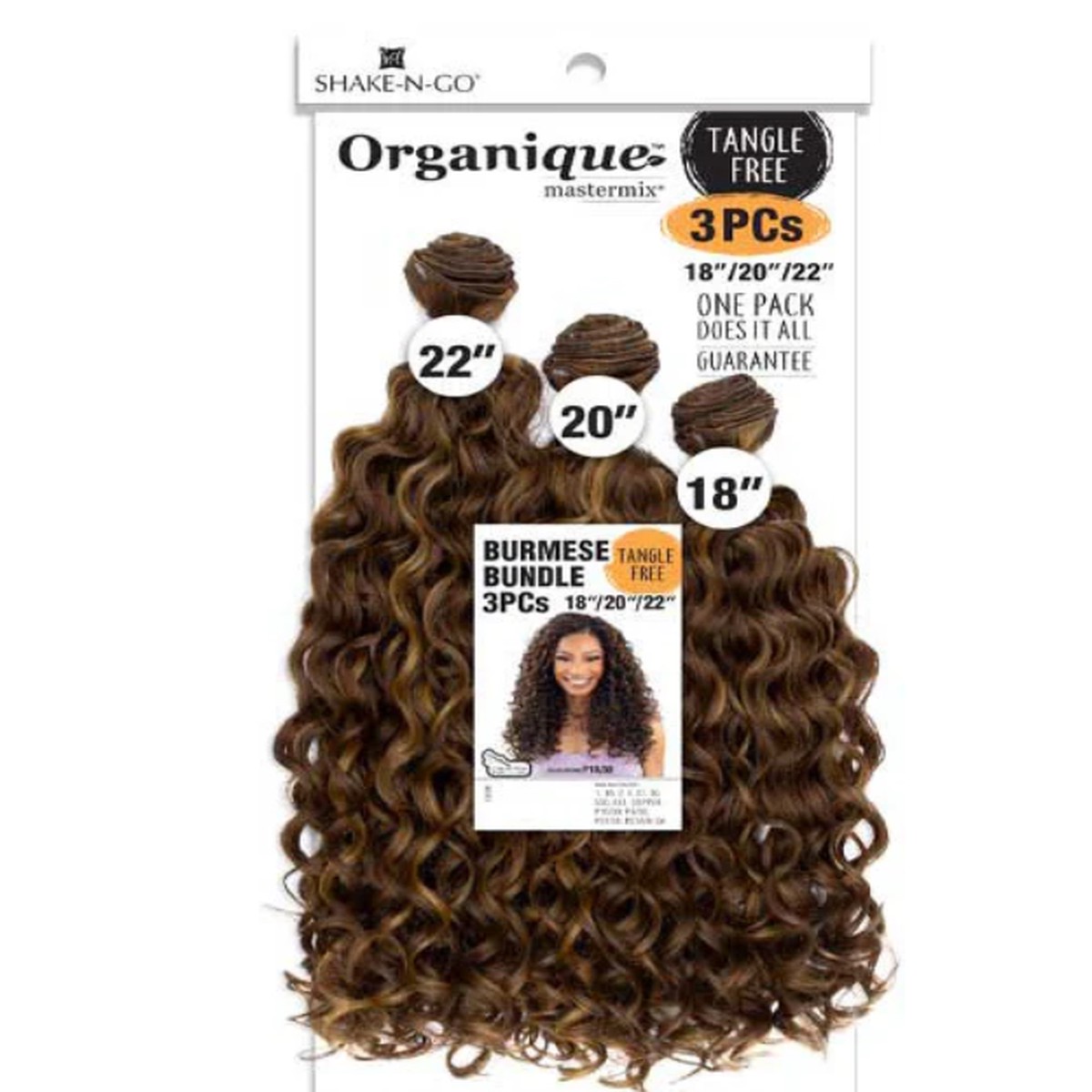 Organique Burmese Bundle 3PCs 18"20"22" #1