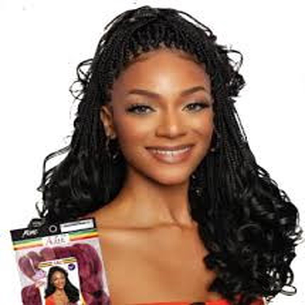 Afri-Naptural 6x Bouncy Braiding Hair 14" #1B