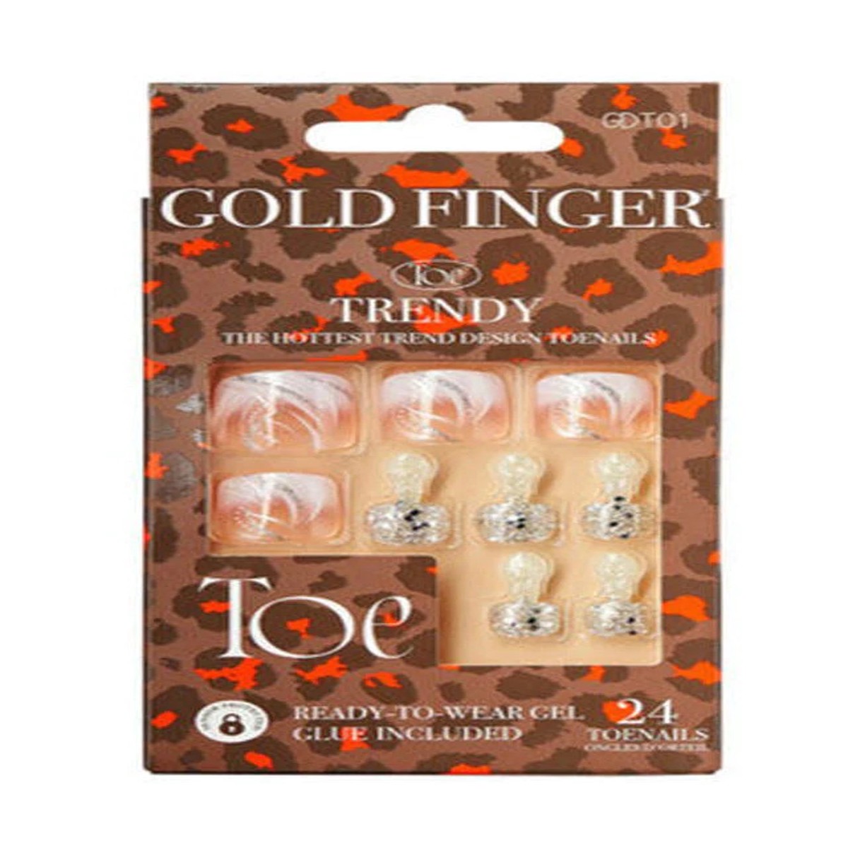 Gold Finger Toenails #GDT01