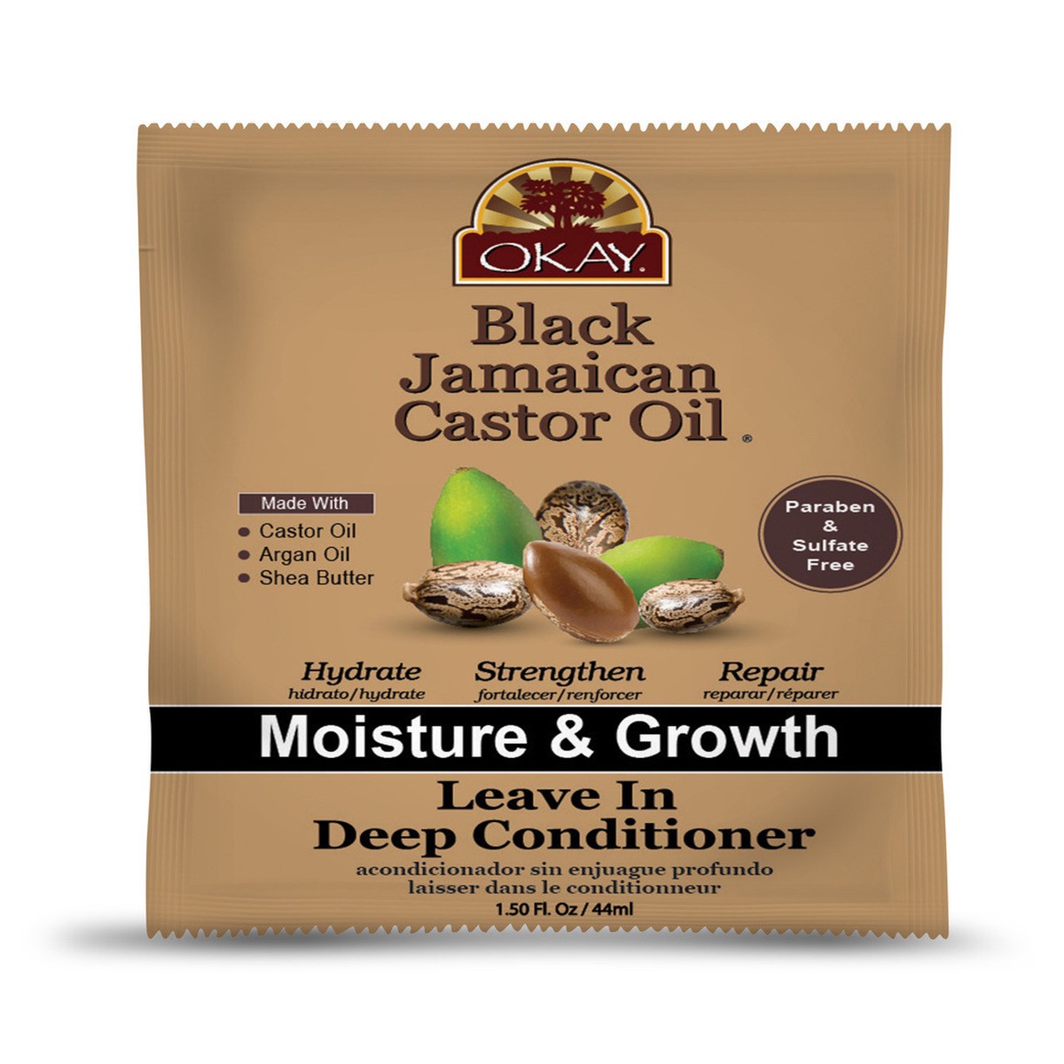 OKAY Black Jamaican Castor Oil Leave In Conditioner