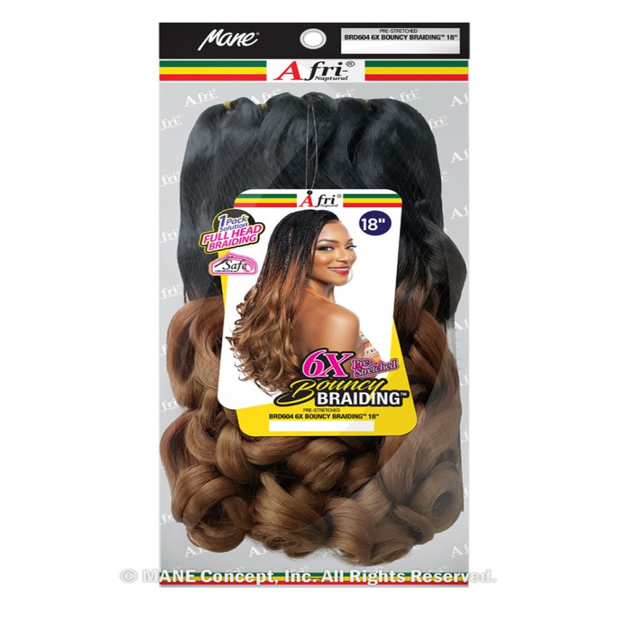 Afri-Naptural 6x Bouncy Braiding Hair #3T4/30/27