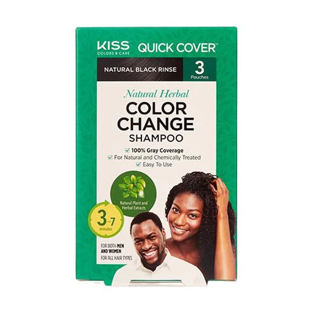 Red By Kiss Color Change Shampoo #Natural Black