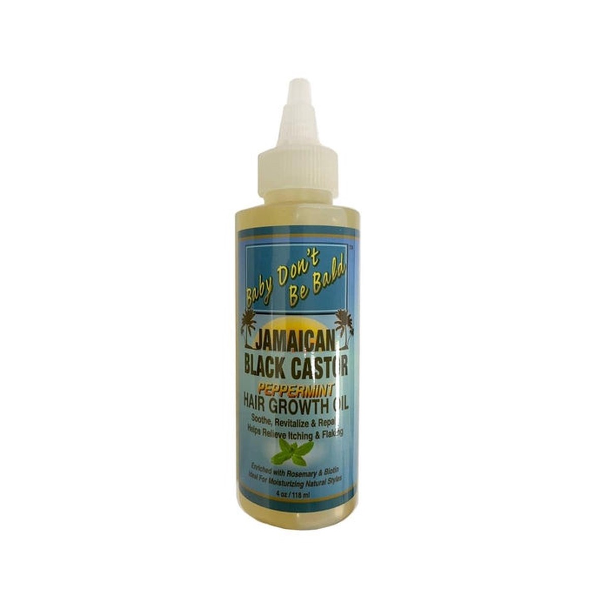 Baby Don't Be Bald Jamaican Black Castor Peppermint Hair Growth Oil 4 oz