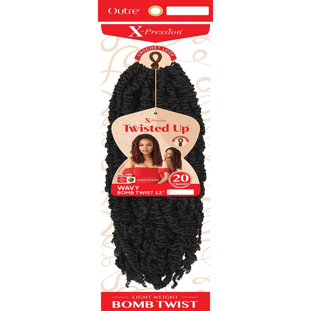 Outre Wavy Bomb Twist 12" #2T1B/425
