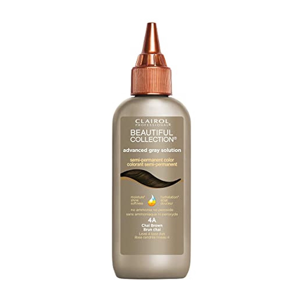 Clairol Beautiful Collection Gray 4A Chai Brown