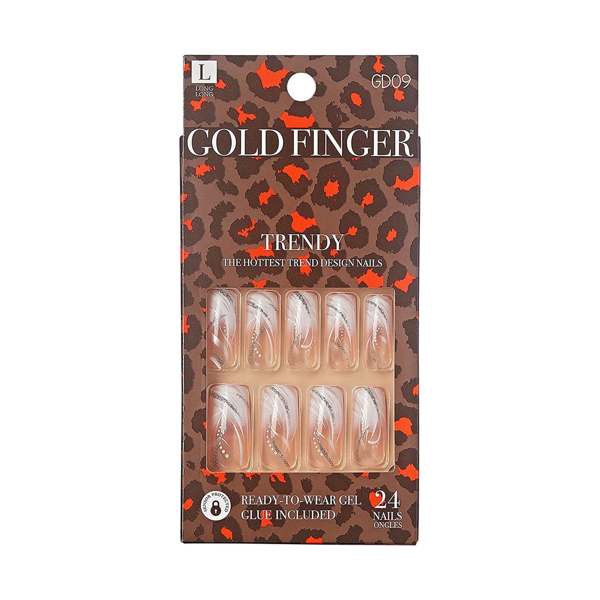 Gold Finger Gel L Nails # GD09