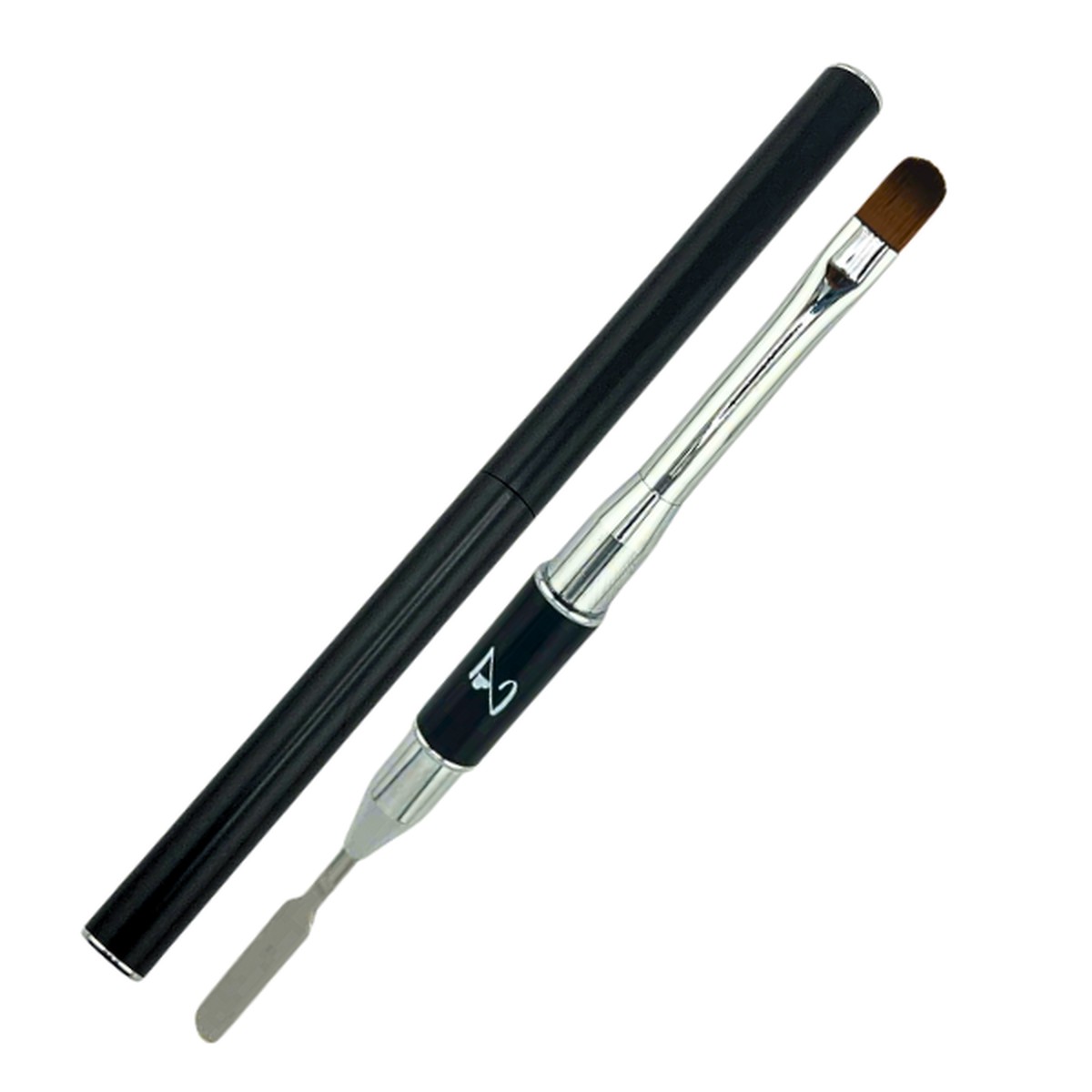 Z Black Handle PolyGel Brush & Spatula Tool